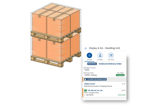double pallet handling