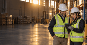Firefly_gpt-image_Wide-angle documentary photograph taken at the edge of a warehouse floor during golden hour—a logist 452840-1-1